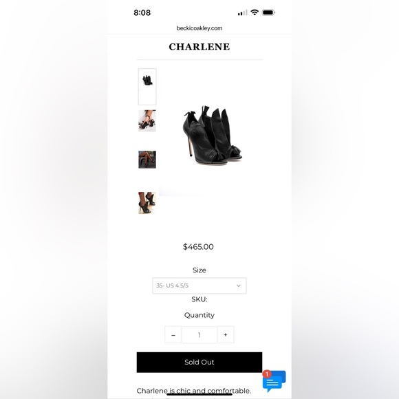 Becki Coakley Heals (Sz 40) Sold Out Online - Picture 4 of 8